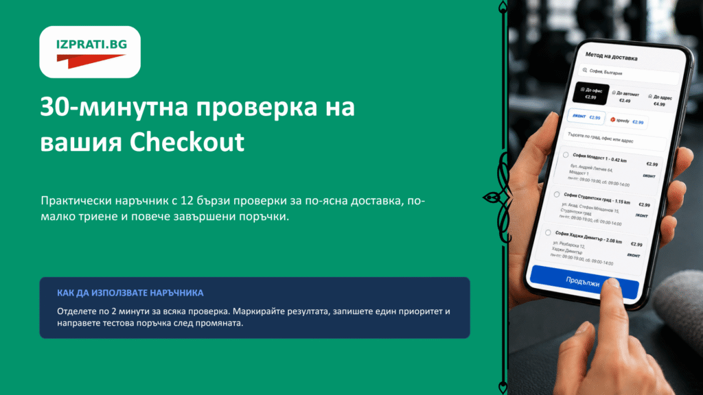 30-минутна проверка на вашия checkout процес
