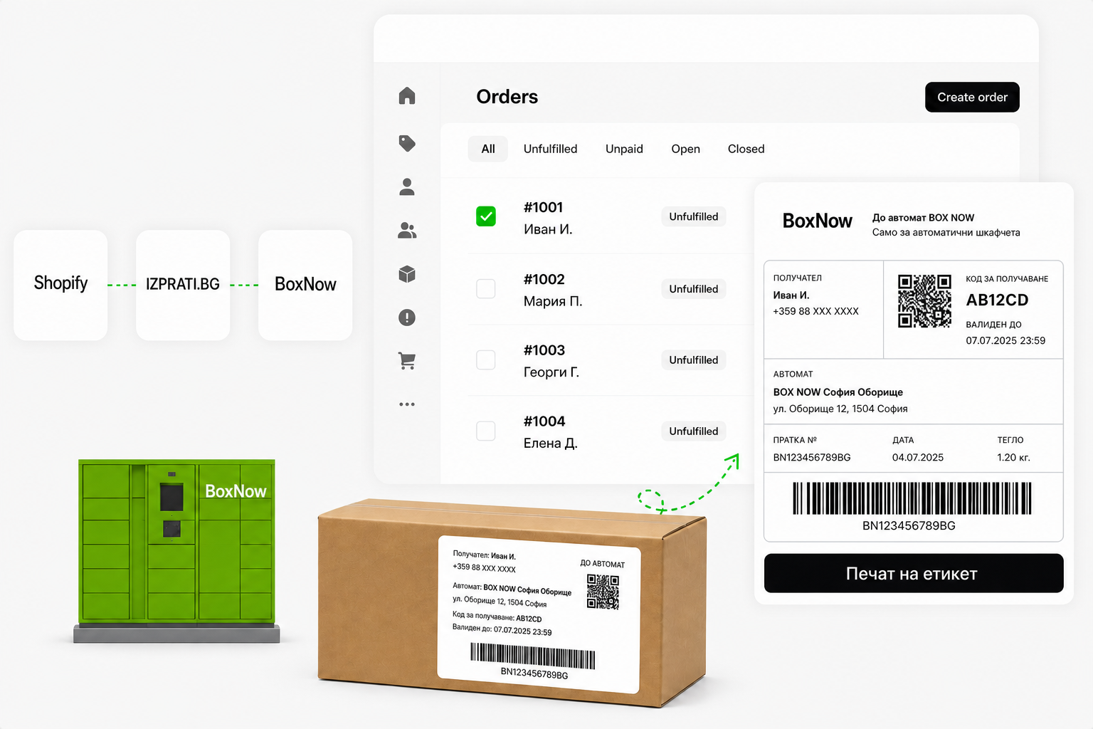 BoxNow for Shopify integration